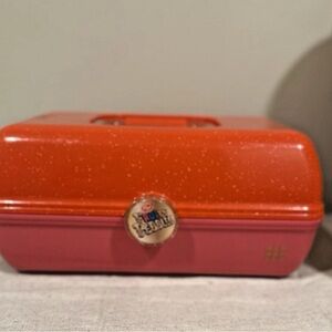 Caboodles Fruiti Pebbles Orange and Pink Cosmetic Case